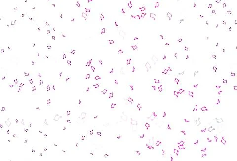 Light Pink vector backdrop with music notes. イラスト素材