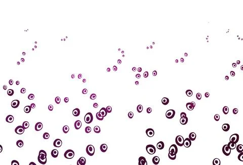 Light Pink vector background with bubbles. Stock Illustration