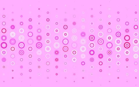 Light Pink vector background with bubbles. 스톡 일러스트