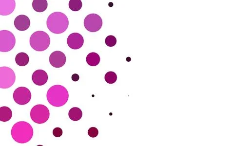 Light Pink vector background with bubbles. Stock Illustration