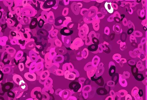 Light Pink vector background with bubbles. Illustrazione stock