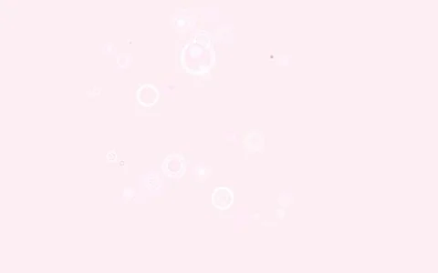 Light Pink vector background with bubbles. Stock Illustration