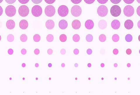 Light Pink vector background with bubbles. Illustrazione stock