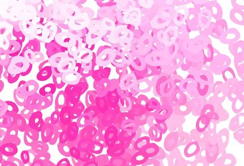 Light Pink vector background with bubbles. Stock Illustration