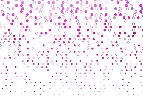 Light Pink vector background with bubbles. Stockillustratie