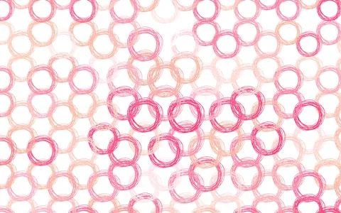 Light Pink vector background with bubbles. Stock Illustration