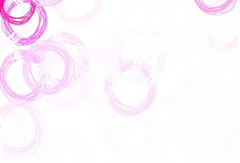 Light Pink vector background with bubbles. 스톡 일러스트