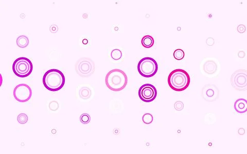 Light Pink vector background with bubbles. Illustrazione stock