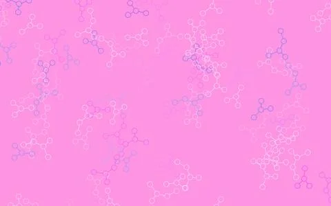 Light Pink vector background with forms of artificial intelligence. Ilustración de archivo