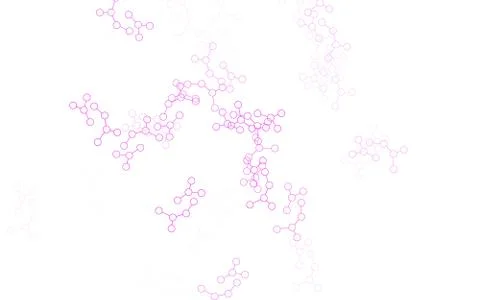 Light Pink vector background with forms of artificial intelligence. Stock Illustration