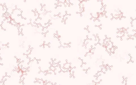 Light Pink vector background with forms of artificial intelligence. 库存插图