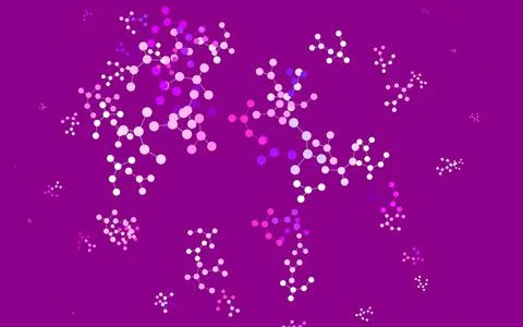 Light Pink vector background with forms of artificial intelligence. Stock Illustration