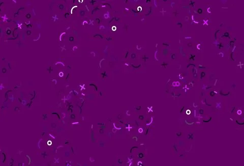 Light Pink vector background with math elements. Illustrazione stock