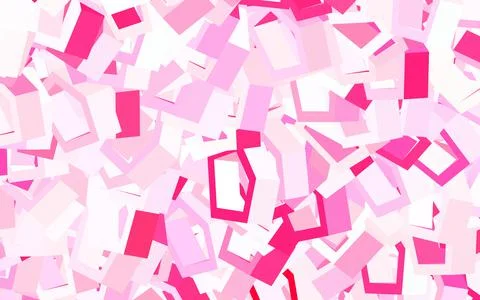 Light Pink vector background with set of hexagons. イラスト素材