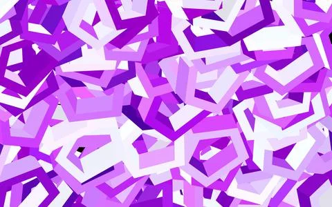 Light Pink vector background with set of hexagons. イラスト素材