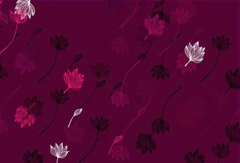 Light Pink vector doodle cover. Stock Illustration