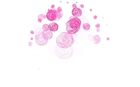 Light Pink vector doodle pattern with roses. Illustrazione stock