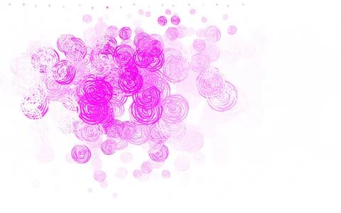 Light Pink vector doodle pattern with roses. Stock Illustration