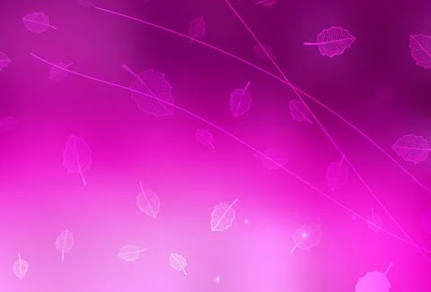 Light Pink vector doodle pattern with trees, branches. イラスト素材