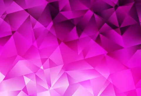 Light Pink vector gradient triangles pattern. Stock Illustration