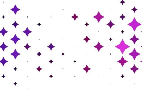 Light Pink vector layout with bright stars. Stock-Illustration