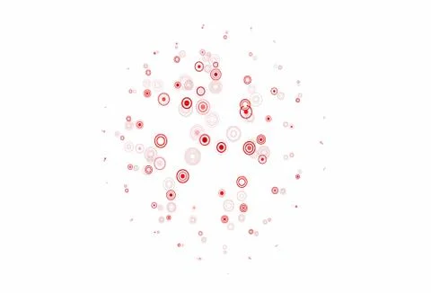 Light Pink vector layout with circle shapes. Illustrazione stock