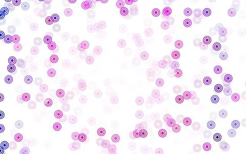 Light Pink vector layout with circle shapes. Stock Illustration