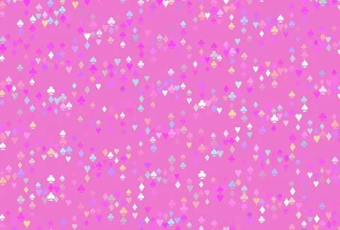 Light Pink vector layout with elements of cards. Ilustración de archivo