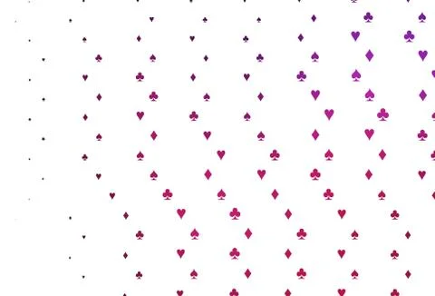 Light Pink vector layout with elements of cards. Stock Illustration