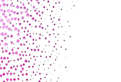 Light Pink vector layout with elements of cards. Stockillustratie