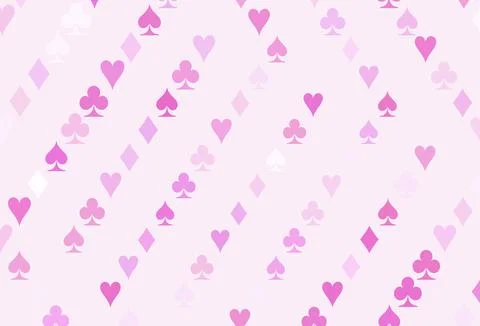 Light Pink vector layout with elements of cards. Ilustración de archivo