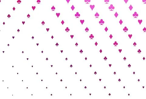 Light Pink vector layout with elements of cards. Ilustración de archivo