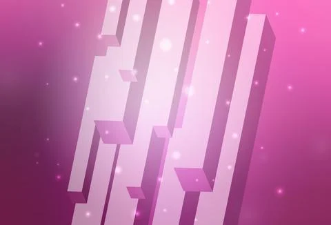 Light Pink vector layout with lines, rectangles. Stock Illustration