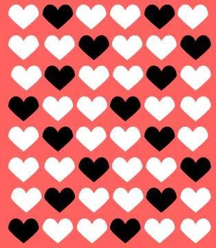 Light Pink vector layout with sweet hearts. Illustration with hearts in love  스톡 일러스트