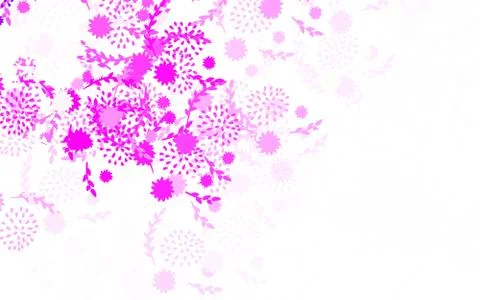 Light Pink vector natural background with flowers Stock Illustration