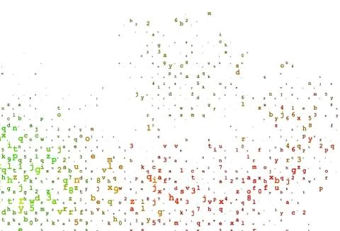 Light Pink vector pattern with ABC symbols. Stock Illustration