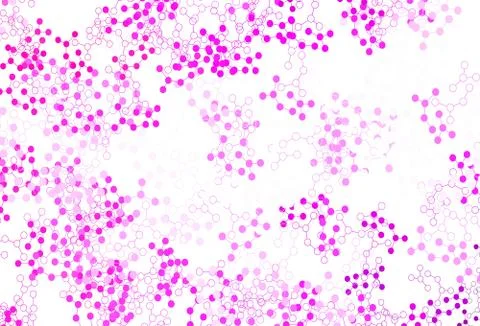 Light Pink vector pattern with artificial intelligence network. Stock Illustration