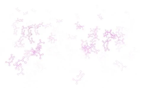 Light Pink vector pattern with artificial intelligence network. Stock Illustration
