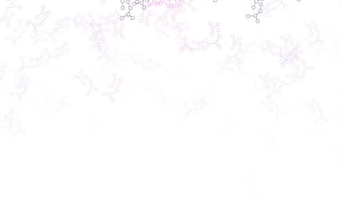 Light Pink vector pattern with artificial intelligence network. 스톡 일러스트