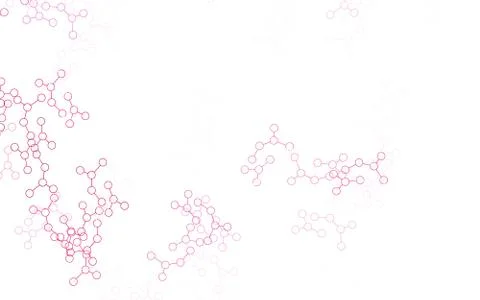 Light Pink vector pattern with artificial intelligence network. Stock Illustration