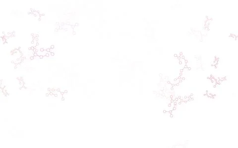 Light Pink vector pattern with artificial intelligence network. Stockillustratie