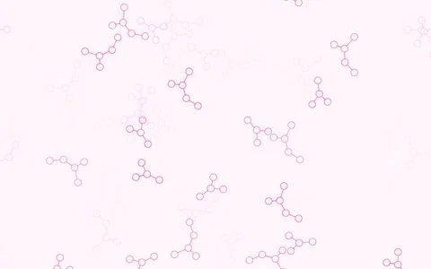 Light Pink vector pattern with artificial intelligence network. Illustrazione stock