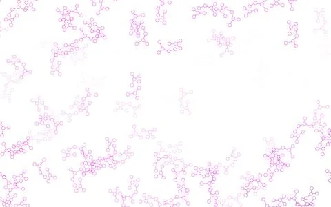 Light Pink vector pattern with artificial intelligence network. Stockillustratie