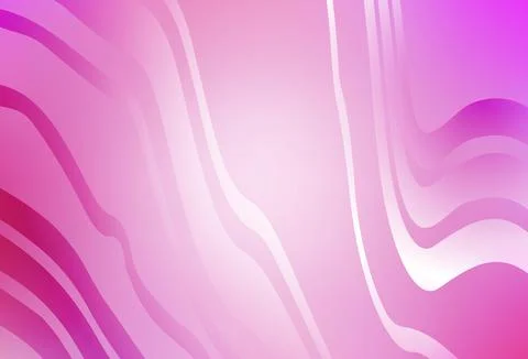 Light Pink vector pattern with bent lines. 스톡 일러스트