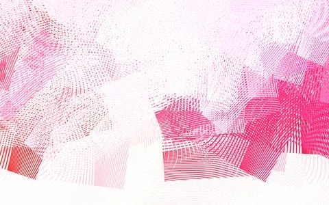 Light Pink vector pattern with bent lines. Stock Illustration