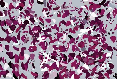 Light Pink vector pattern with chaotic shapes. Illustrazione stock
