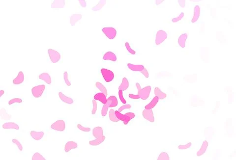 Light Pink vector pattern with chaotic shapes. Illustrazione stock