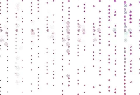 Light Pink vector pattern with christmas snowflakes. 库存插图