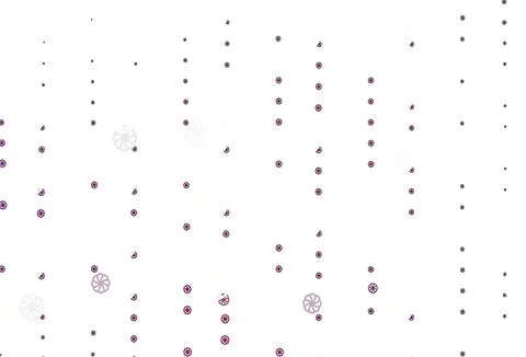 Light Pink vector pattern with christmas snowflakes. 库存插图