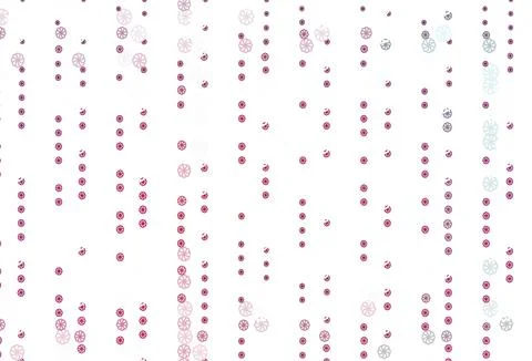 Light Pink vector pattern with christmas snowflakes. 스톡 일러스트